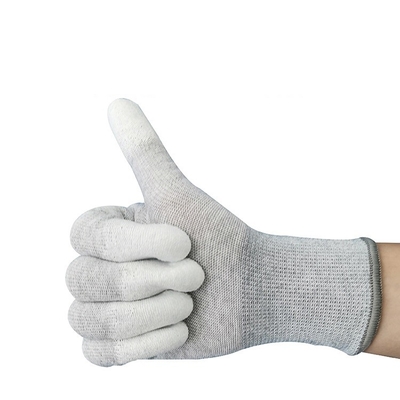 Electrónica de trabajo industrial no del resbalón antiestático de los guantes de la seguridad del ESD de la fibra de carbono