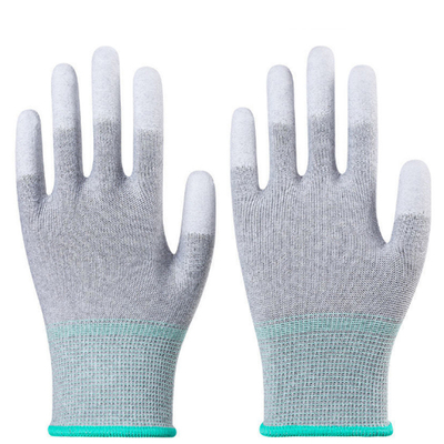 Electrónica de trabajo industrial no del resbalón antiestático de los guantes de la seguridad del ESD de la fibra de carbono