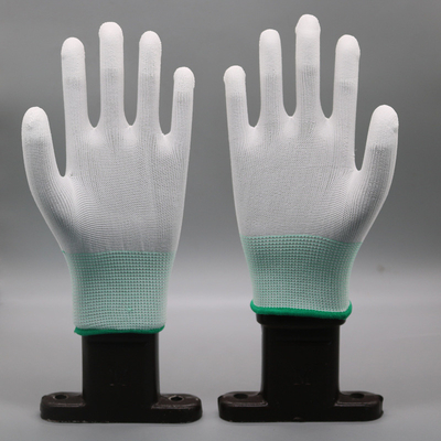 Electrónica blanca del ESD Grey Hand Antistatic Gloves For del algodón de la inspección de la seguridad