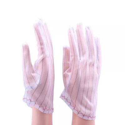 Guantes de goma del finger del Esd de las chozas del finger del recinto limpio del látex de la choza antiestática blanca disponible del finger