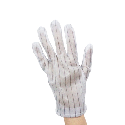 El PVC sin pelusa de los guantes estáticos antis del ESD del poliéster punteó guantes del ESD