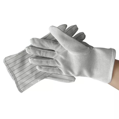 La PU cubrió los guantes Grey Colors Breathable Work Gloves negro de la seguridad del ESD