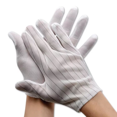 La PU cubrió los guantes Grey Colors Breathable Work Gloves negro de la seguridad del ESD