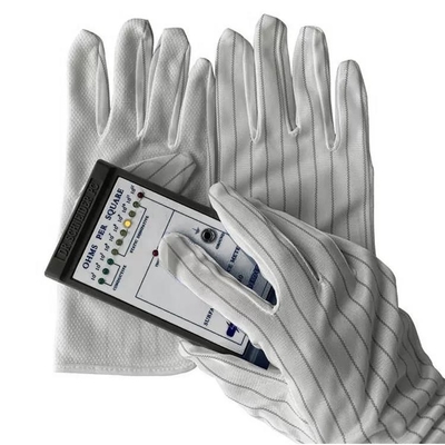 La PU cubrió los guantes Grey Colors Breathable Work Gloves negro de la seguridad del ESD