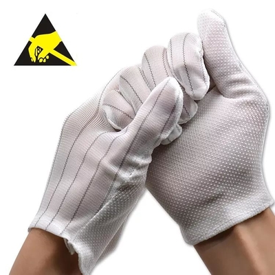 La PU cubrió los guantes Grey Colors Breathable Work Gloves negro de la seguridad del ESD