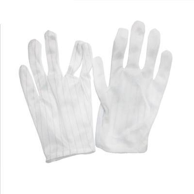 La PU negra estática anti del ESD de los guantes ligeros de nylon de la PU cubrió guantes del trabajo de la seguridad