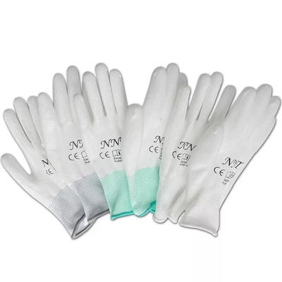 13G hizo punto la fábrica blanca de la electrónica que trabajaba el ESD que LA PU antiestática cubrió guantes