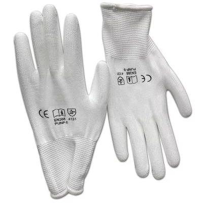 13G hizo punto la fábrica blanca de la electrónica que trabajaba el ESD que LA PU antiestática cubrió guantes