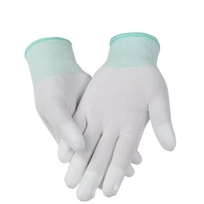 Guante estático anti del Esd del trabajo electrónico de la PU con PVC Dot Coated