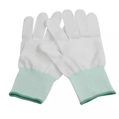 Guante estático anti del Esd del trabajo electrónico de la PU con PVC Dot Coated