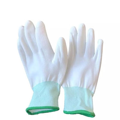 Guante estático anti del Esd del trabajo electrónico de la PU con PVC Dot Coated
