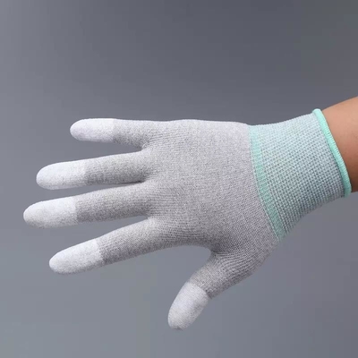 El recinto limpio que trabajaba la PU a prueba de calor estática anti de los guantes cubrió