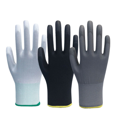 Los guantes estáticos antis dan hacer punto de trabajo de la fibra de carbono 13g de la seguridad de la protección