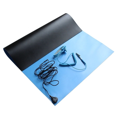suelo estático anti de la estera 10E6 del ESD de la resistencia superficial del 100cm de los x 90cm conveniente