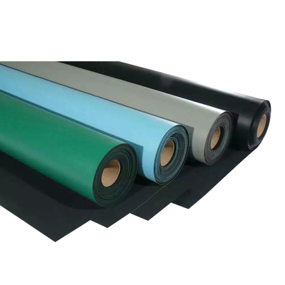 Piel 3m m electrostática negra verde azul ESD Mat For Workbench de goma de 2m m