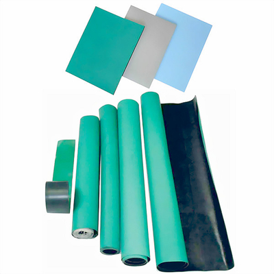 Piel 3m m electrostática negra verde azul ESD Mat For Workbench de goma de 2m m