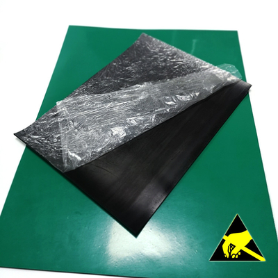Piel 3m m electrostática negra verde azul ESD Mat For Workbench de goma de 2m m
