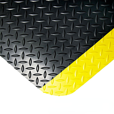 Cansancio anti Mat Professional de 3 ESD de las capas negras y del suelo amarillo
