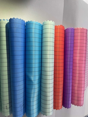 ESD antiestático 5 mm / 4 mm Tira de rejilla Tejido de poliéster 98% Poliéster + 2% Filamento conductor