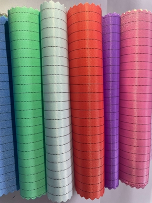 ESD antiestático 5 mm / 4 mm Tira de rejilla Tejido de poliéster 98% Poliéster + 2% Filamento conductor