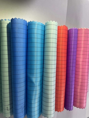 ESD antiestático 5 mm / 4 mm Tira de rejilla Tejido de poliéster 98% Poliéster + 2% Filamento conductor