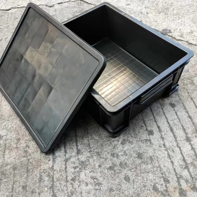 Envase acanalado de empaquetado componente plástico antiestático Tray Pallet Bin Conductive Boxe del ESD de la caja de almacenamiento
