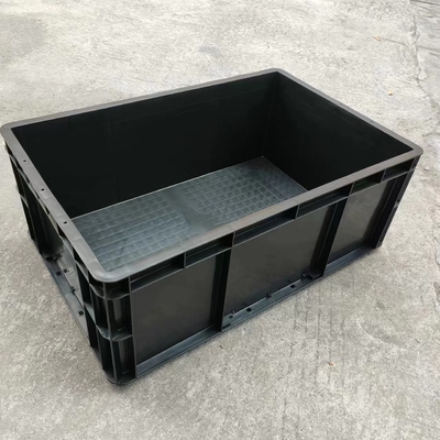 Caja electrónica plástica negra antiestática permanente del Esd Tote Conductive Carrying Caseesd Storage del envase del Esd con la tapa