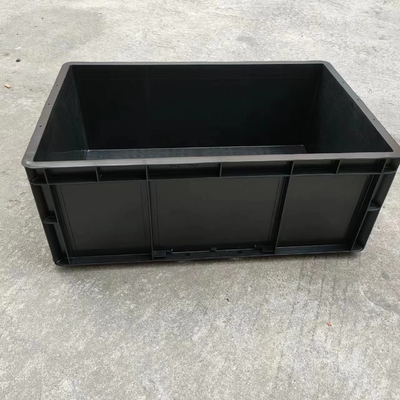 Caja electrónica plástica negra antiestática permanente del Esd Tote Conductive Carrying Caseesd Storage del envase del Esd con la tapa
