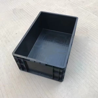 Caja plástica del ESD del recinto limpio del ESD del compartimiento de los envases conductores antiestáticos de Tray With Dividers Black Antistatic con la cubierta