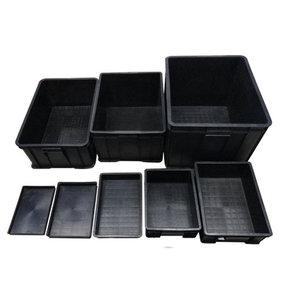 La caja del cartón de la circulación de la caja del compartimiento del Esd para el paquete estático anti plástico electrónico del ESD del negro del PWB y el almacenamiento aceptan