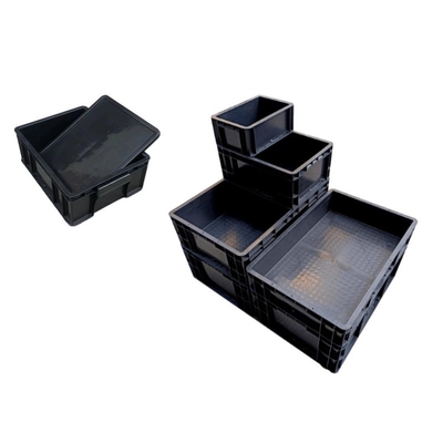 La caja del cartón de la circulación de la caja del compartimiento del Esd para el paquete estático anti plástico electrónico del ESD del negro del PWB y el almacenamiento aceptan