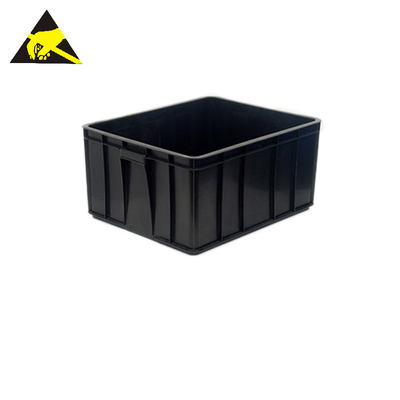Las cajas de almacenamiento estáticas antis conductoras logísticas plásticas del ESD Tray Box Bins Pp Folding suben a Tote Box grande