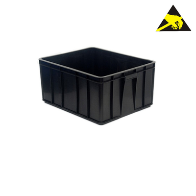 Las cajas de almacenamiento estáticas antis conductoras logísticas plásticas del ESD Tray Box Bins Pp Folding suben a Tote Box grande