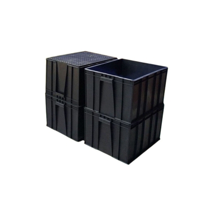 El Esd acanaló el PWB antiestático del ESD del envase de plástico de la caja que empaquetaba Esd Tray Anti Static Storage Boxes transparente para el PWB