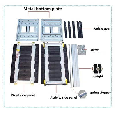 El almacenamiento plegable del PWB de SMT ESD del metal plástico atormenta el revistero conductor