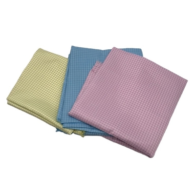 Telas estáticas antis del ESD del poliéster de la rejilla de las materias textiles 5M M del recinto limpio conductor
