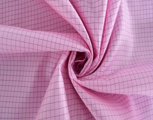 Telas estáticas antis del ESD del poliéster de la rejilla de las materias textiles 5M M del recinto limpio conductor