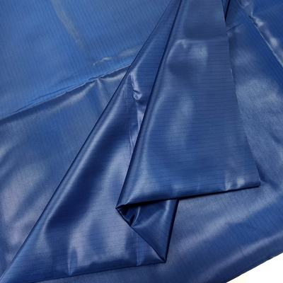 Tela estática anti 100% de la guarnición del poliéster de las telas del ESD del Workwear