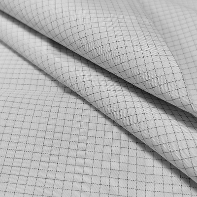 Materias textiles estáticas antis del ESD del algodón del 75% del poliéster estático anti de las telas el 25%
