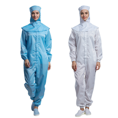 Pantalones encapuchados del trabajo de la manga de la camiseta del recinto limpio estático anti largo del ESD 2.5m m
