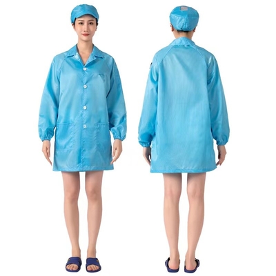 Todo clasifica el traje de trabajo de la ropa del recinto limpio de encargo estático anti del trapo sin pelusa