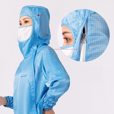 Ropa estática anti de la prueba del polvo del ESD de la ropa del recinto limpio apto para el autoclave
