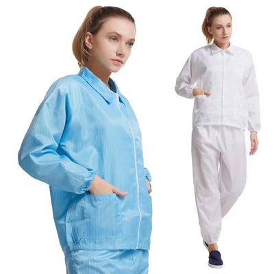 Prenda impermeable de encargo del ESD del sitio limpio del vestido estático anti del delantal con la manga larga