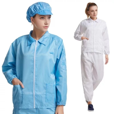 Prenda impermeable de encargo del ESD del sitio limpio del vestido estático anti del delantal con la manga larga