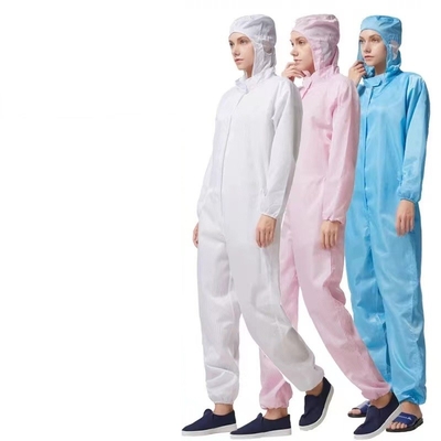 Traje antiestático a prueba de polvo unisex del sitio limpio de la ropa sin pelusa del ESD