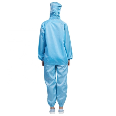 Cremalleras uniformes del taller de la ropa estática anti a prueba de polvo del ESD para el recinto limpio