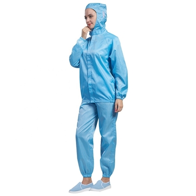 Cremalleras uniformes del taller de la ropa estática anti a prueba de polvo del ESD para el recinto limpio