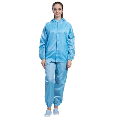Cremalleras uniformes del taller de la ropa estática anti a prueba de polvo del ESD para el recinto limpio