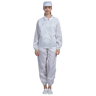 Guardapolvo reutilizable sin pelusa del sitio limpio del ESD de la bata estática anti de la prenda impermeable