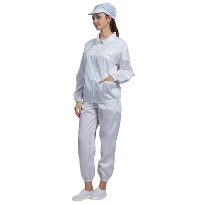 Guardapolvo reutilizable sin pelusa del sitio limpio del ESD de la bata estática anti de la prenda impermeable